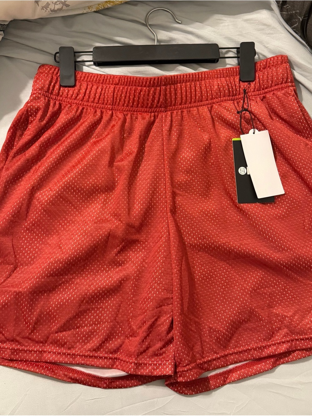 PSD Red Men's Athletic Mesh Shorts